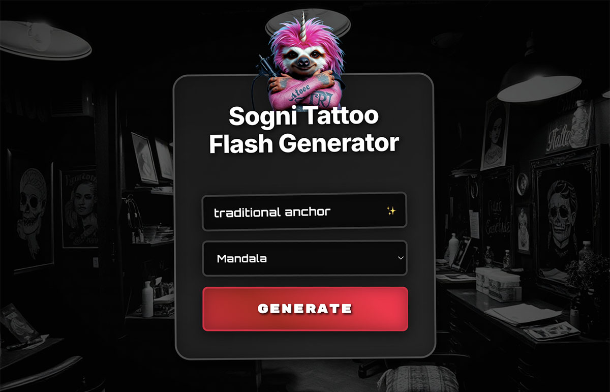 Sogni Tattoo Flash
